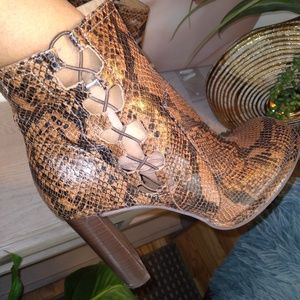 Free People Authentic Reptile Shoe Bootie